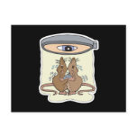 funny lab rats postcard