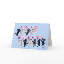 Funny Labradors for Wedding Cards
