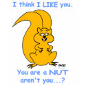 Funny Ladies Squirrel Cartoon t-shirts