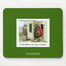 Funny Ladybug Cartoon On Quality Funny Mouse Pad