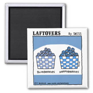 Funny Laftovers Blueberries Cartoon Kitchen Magnet magnet