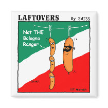Funny Laftovers Bologna Food Cartoon Magnet