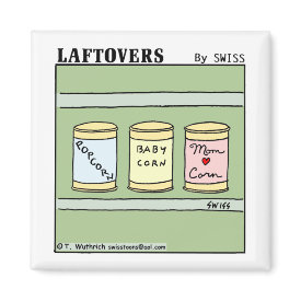 Funny Laftovers Cartoon Baby Corn Fridge magnet