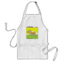 Funny Laftovers Roast Turkey Cartoon aprons by Swisstoons Funny Laftovers Roast Turkey Cartoon aprons