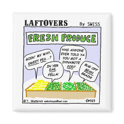 Funny Laftovers Veggie Lover Cartoon Fridge magnet