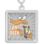 funny lame duck cartoon necklaces