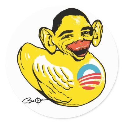 Funny Lame Duck Potus Obama Gear stickers