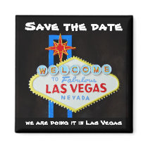 Funny Las Vegas "save the date" magnets