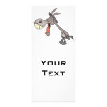 funny laughing donkey cartoon character custom rack cards