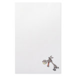 funny laughing donkey cartoon character customized stationery