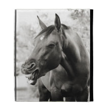 Funny Laughing Horse iPad Folio Cover