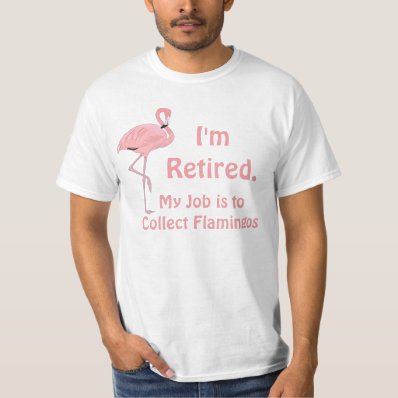Funny Lawn Flamingo Retirement Tee Shirt