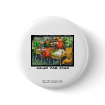 Funny Lawyer Cartoon Button "Salad Bar Exam" buttons