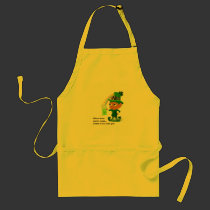 Funny Leprechaun Beer Apron aprons