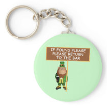 Funny leprechaun keychain