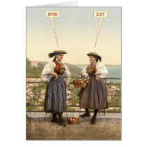 Funny Lesbian Couple Card