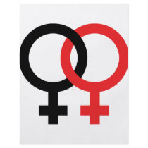 funny lesbian icon flyers