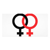funny lesbian icon photo cards
