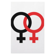 funny lesbian icon stationery