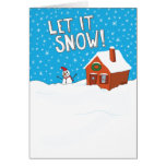 Funny Let It Snow Holiday Card