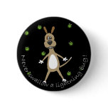 Funny Lightning Bug Dog Button