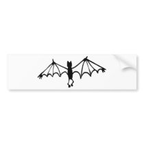 Funny Little Bat Bumper Stickers