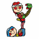 funny little christmas elves photo sculptures
