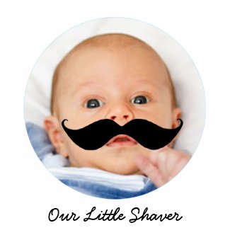 Funny Little Shaver Mustache Custom New Mom Shirt shirt