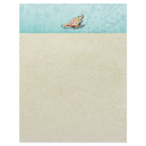 Funny Little Whimsical  Bird Personalized Letterhead