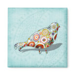 Funny Little Whimsical  Bird Fridge Magnets
