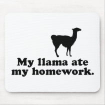 Funny Llama mousepads by magarmor Funny Llama mousepads
