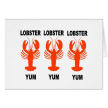 Funny lobster card