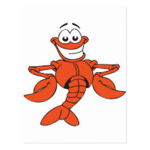 Funny Lobster Postcard