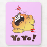 Funny LOL Cartoon Cat YO YO Mouse Pad Funny LOL Cartoon Cat YO YO Mouse Pad