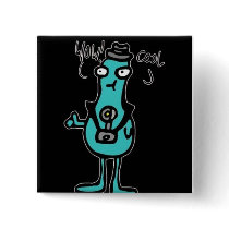 Funny-Looking Blob Tourist Button
