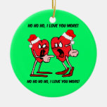 Funny love christmas tree ornaments