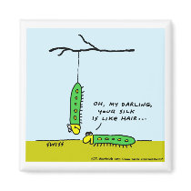 Funny Love Gardening Cartoon Magnet