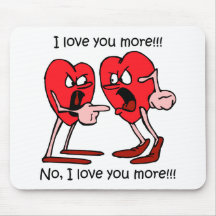 Funny love mouse pad