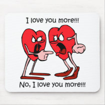 Funny love mouse pad