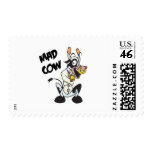 funny mad cow postage stamps
