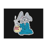funny mad rabbit post cards