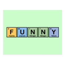 Funny made of Elements postcards
