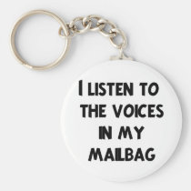 Funny Mail Carrier T-shirts and Gifts keychains