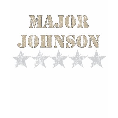 Funny "MAJOR JOHNSON" T Shirt by HellaTShirts