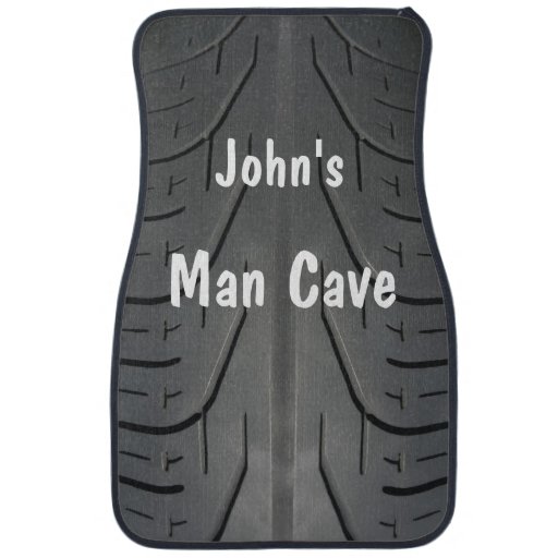 Funny Man Cave Tire Tread Car Mats Zazzle