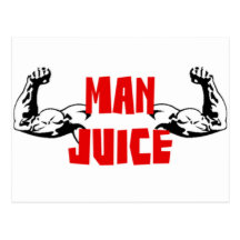 Funny Man Juice Postcard