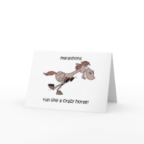 Funny marathon card