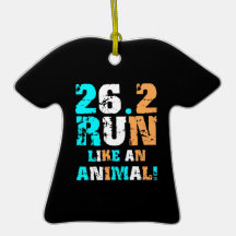 Funny marathon christmas ornaments