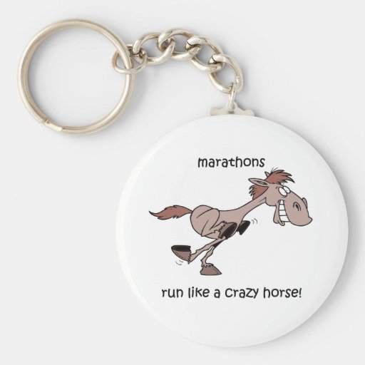 Funny marathon keychain