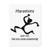 Funny marathon postcards